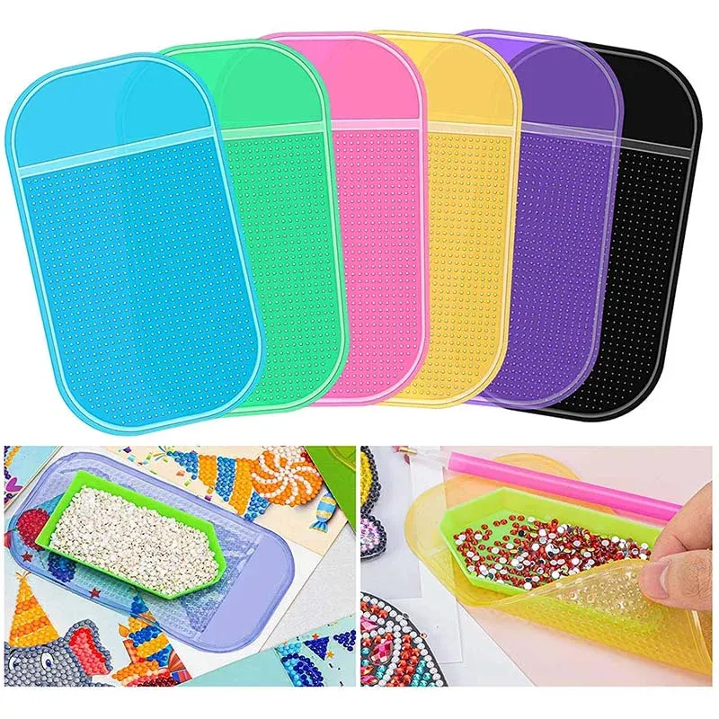 Tapis en silicone antidérapant pour diamond painting - accessoire pratique